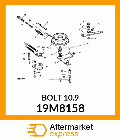 SCREW, FLANGED, METRIC 19M8158