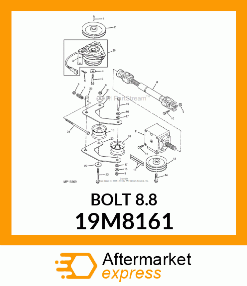 SCREW, HEX HEAD, METRIC 19M8161