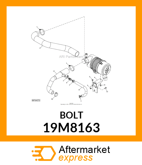 HEX SCREW,FLANGED M8X16 LAN961 10.9 19M8163