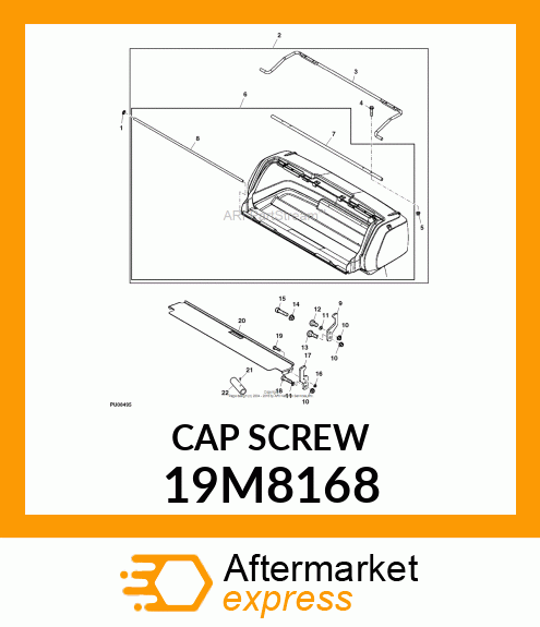 SCREW, HEX SOCKET HEAD, METRIC 19M8168