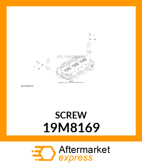 SCREW, HEX SOCKET HEAD, METRIC 19M8169