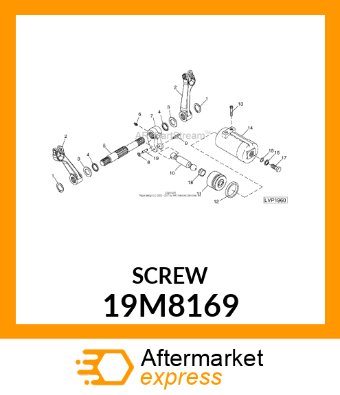 SCREW, HEX SOCKET HEAD, METRIC 19M8169