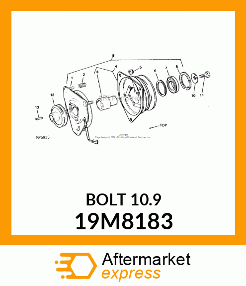 SCREW, HEX HEAD, METRIC 19M8183