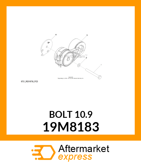 SCREW, HEX HEAD, METRIC 19M8183