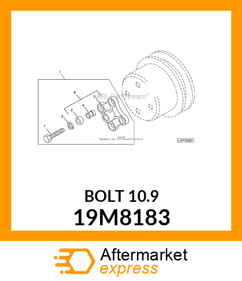 SCREW, HEX HEAD, METRIC 19M8183