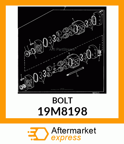 SCREW, HEX HEAD, METRIC 19M8198