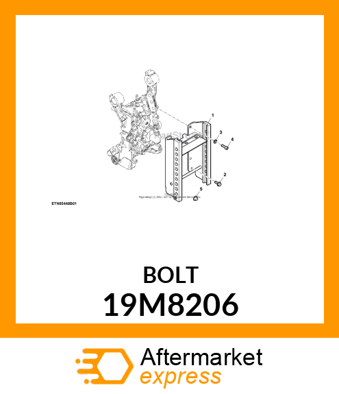 SCREW, HEX SOCKET HEAD, METRIC 19M8206