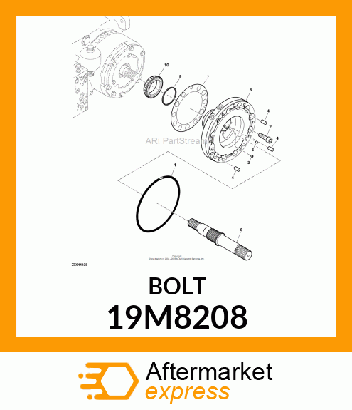 SCREW, HEX SOCKET HEAD, METRIC 19M8208