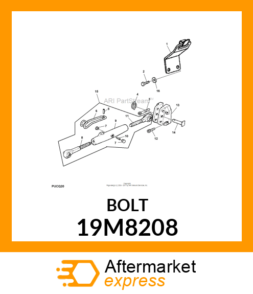 SCREW, HEX SOCKET HEAD, METRIC 19M8208