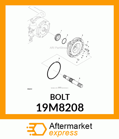 SCREW, HEX SOCKET HEAD, METRIC 19M8208