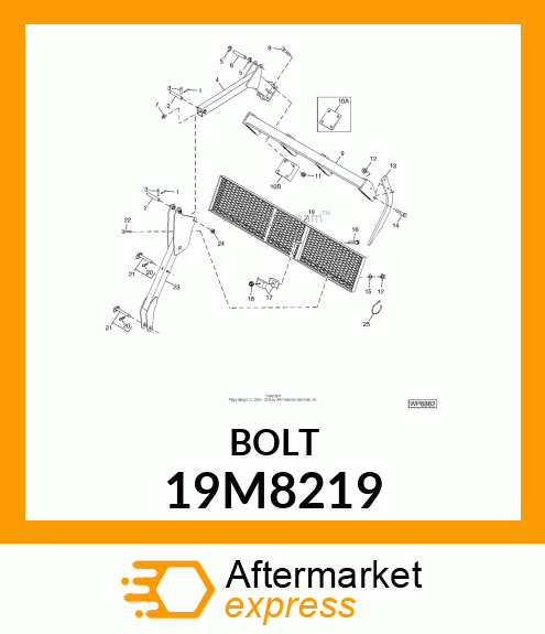 SCREW, HEX HEAD, METRIC 19M8219