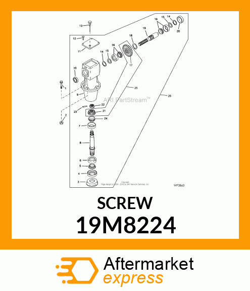 SCREW, HEX HEAD, METRIC 19M8224