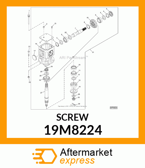 SCREW, HEX HEAD, METRIC 19M8224