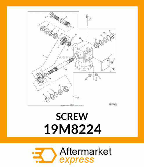 SCREW, HEX HEAD, METRIC 19M8224