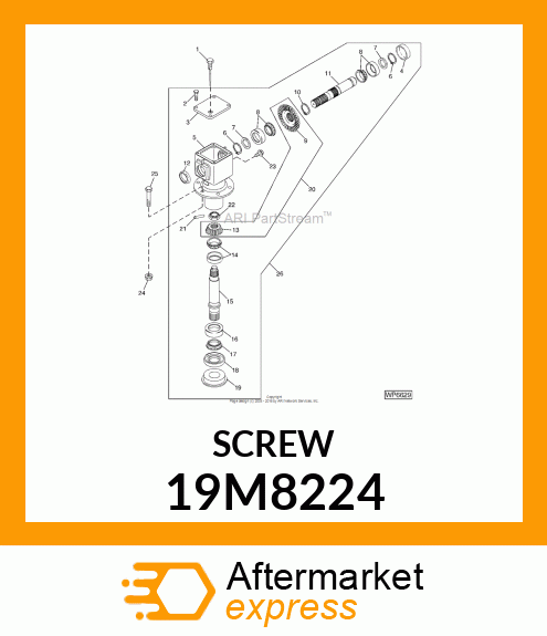 SCREW, HEX HEAD, METRIC 19M8224