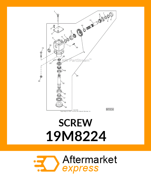 SCREW, HEX HEAD, METRIC 19M8224