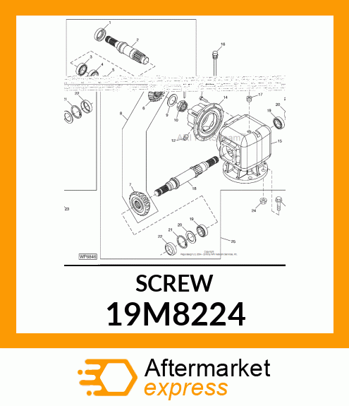 SCREW, HEX HEAD, METRIC 19M8224