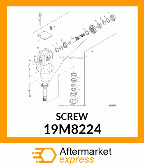 SCREW, HEX HEAD, METRIC 19M8224