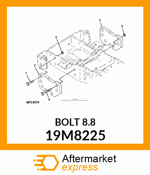 SCREW, HEX HEAD, METRIC 19M8225