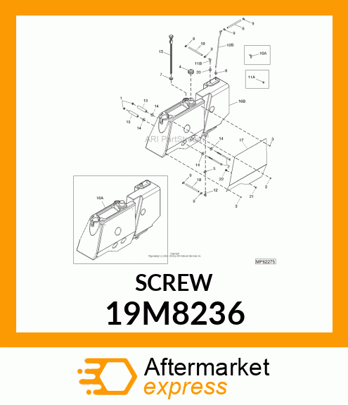 SCREW, HEX HEAD, METRIC 19M8236