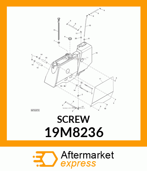 SCREW, HEX HEAD, METRIC 19M8236