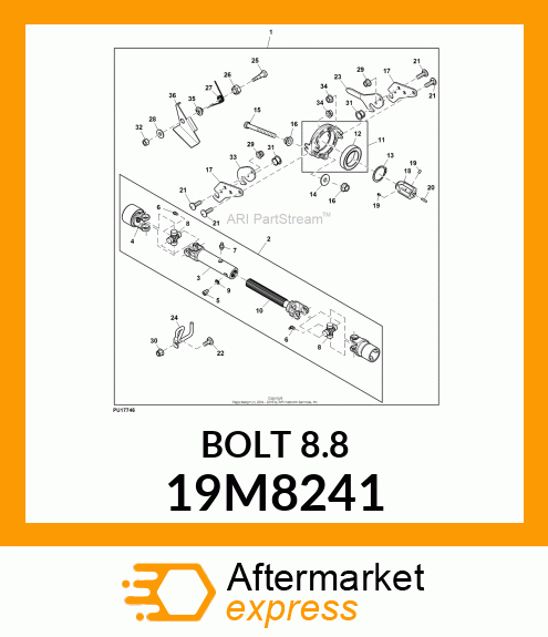 SCREW, HEX HEAD, METRIC 19M8241