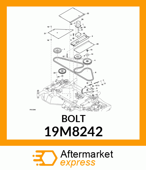 SCREW, FLANGED, METRIC 19M8242