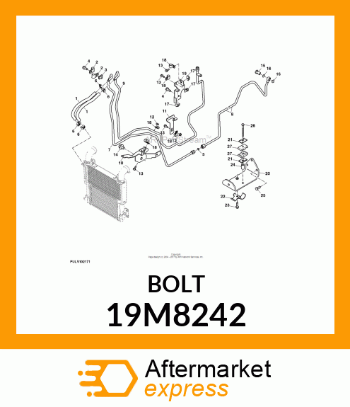 SCREW, FLANGED, METRIC 19M8242