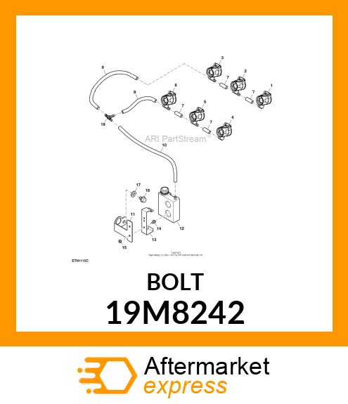 SCREW, FLANGED, METRIC 19M8242