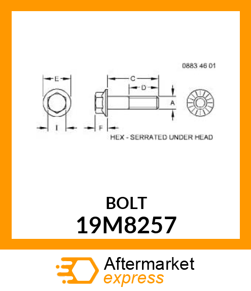 SCREW, FLANGED 19M8257