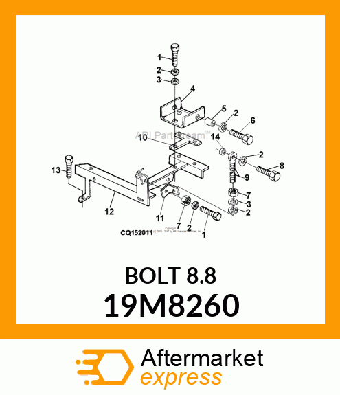 SCREW, HEX HEAD, METRIC 19M8260