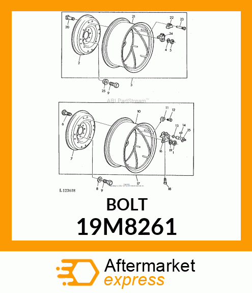 SCREW, HEX HEAD, METRIC 19M8261