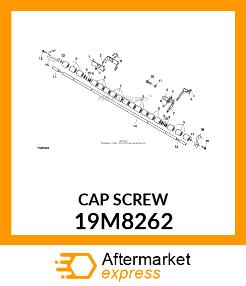 SCREW, HEX HEAD, METRIC 19M8262