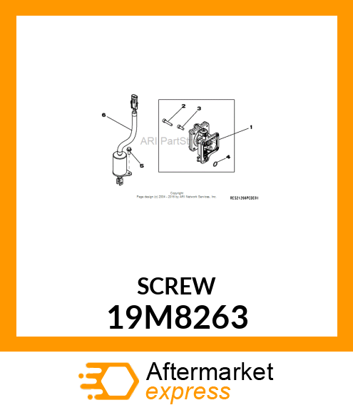 SCREW, HEX SOCKET HEAD, METRIC 19M8263