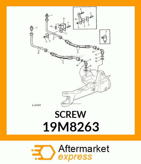 SCREW, HEX SOCKET HEAD, METRIC 19M8263