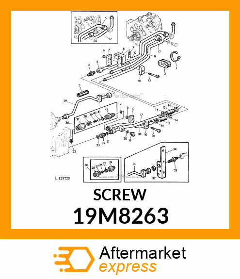 SCREW, HEX SOCKET HEAD, METRIC 19M8263