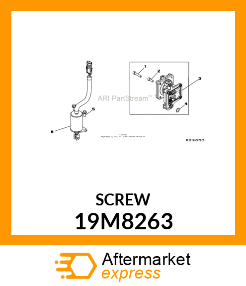 SCREW, HEX SOCKET HEAD, METRIC 19M8263