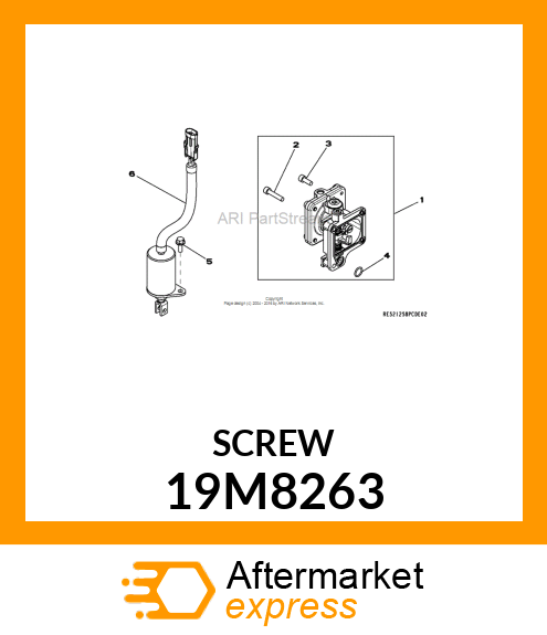 SCREW, HEX SOCKET HEAD, METRIC 19M8263