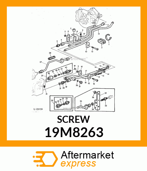 SCREW, HEX SOCKET HEAD, METRIC 19M8263