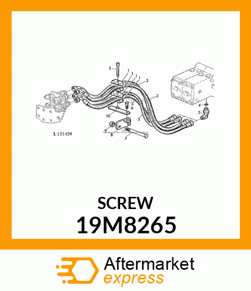 SCREW, HEX SOCKET HEAD, METRIC 19M8265