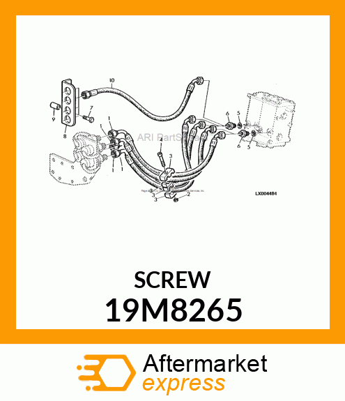 SCREW, HEX SOCKET HEAD, METRIC 19M8265