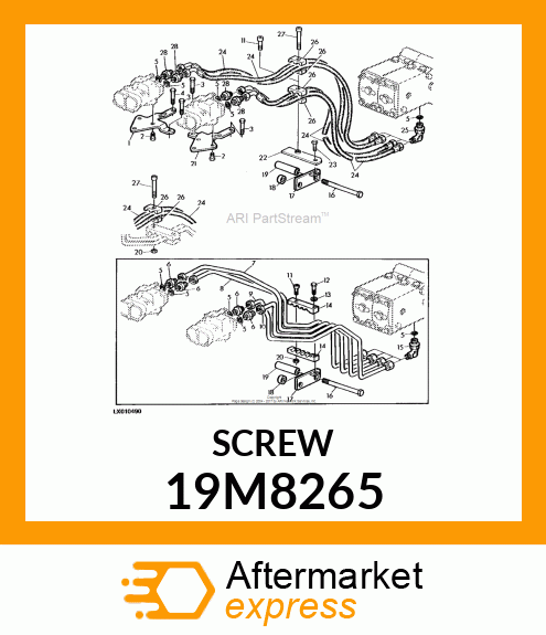 SCREW, HEX SOCKET HEAD, METRIC 19M8265