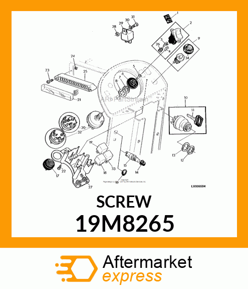 SCREW, HEX SOCKET HEAD, METRIC 19M8265