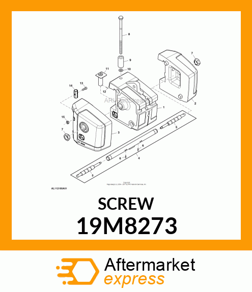 SCREW, HEX SOCKET HEAD, METRIC 19M8273