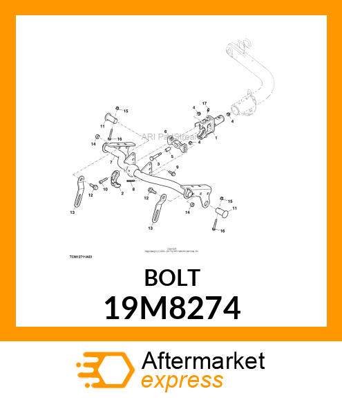 SCREW, HEX SOCKET HEAD, METRIC 19M8274