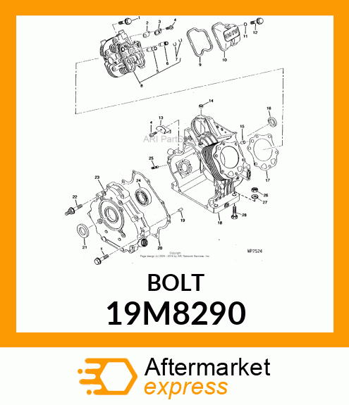 SCREW, FLANGED, METRIC 19M8290