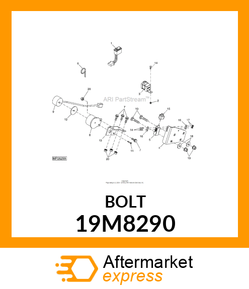 SCREW, FLANGED, METRIC 19M8290