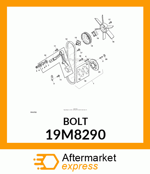 SCREW, FLANGED, METRIC 19M8290