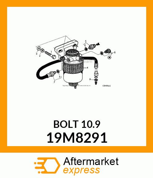 SCREW, FLANGED, METRIC 19M8291