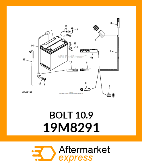 SCREW, FLANGED, METRIC 19M8291